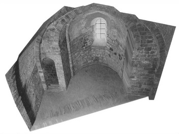 Saint-Michel cell reconstructed from that image.