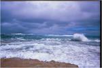Foam, clouds and sand.
 Sorrento ; 2002/01/29
