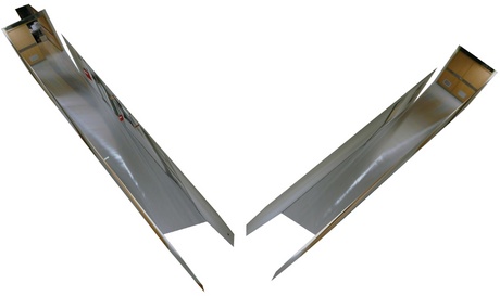 Reconstruction of both sides of the hall
		      obtained from both images.