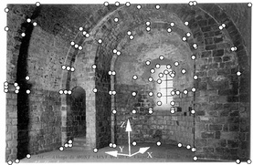 Saint-Michel cell postcard
	      w/ 114 identified points.